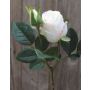 Rose artificielle RENESMEE, blanc, 45cm, Ø6cm