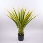 Agave furcraea gigantea artificiel CHERIE, vert-jaune, 120cm