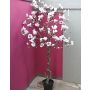 Arbre de magnolia artificiel TIAGO, blanc-rose, 210cm