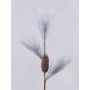 Branche de pin artificielle LAIDYS avec pives, argent, 80 cm
