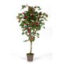Faux bougainvillier ISMUNDE, tronc en bois véritable, fleurs, rose fuchsia, 180cm - Made in Italy
