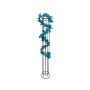 Guirlande de sapin noble en plastique DOROTHEA, turquoise, 270cm, Ø20cm