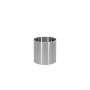 Cache-pot en acier inoxydable ALVARO avec roulettes, argenté, 36,5cm, Ø35cm