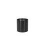 Cache-pot en acier inoxydable ALVARO avec roulettes, anthracite, 36,5cm, Ø35cm