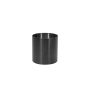 Cache-pot en acier inoxydable ALVARO avec roulettes, anthracite, 41,5cm, Ø40cm