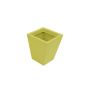Cache-pot en plastique DUARTE, jaune, 39x39x45cm