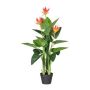 Fleur artificielle Canna ZILFON en pot décoratif, orange, 105cm