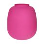 Vase à fleurs en verre CAYDENCE, fuchsia-mat, 25,3cm, Ø22,2cm