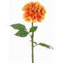 Dahlia artificiel TINKALA, orange-jaune, 60 cm, Ø 12 cm