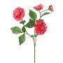 Branche décorative de dahlia artificielle QUINKA, rose vif, 70 cm