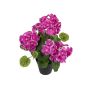 Géranium artificiel ELISABETTA dans un pot décoratif, violet, 35 cm