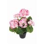 Fleur artificielle : géranium ELISABETTA dans un pot décoratif, rose-fuchsia, 35 cm