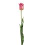 Tulipe artificiel SIDRA, rose vif-vert, 65cm