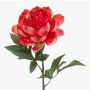 Fleur artificielle pivoine TWOLER, corail, 60 cm, Ø 13 cm