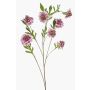 Branche artificielle Scabiosa RUXTER, rose clair, 110 cm, Ø 7-9 cm