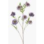 Branche artificielle Scabiosa RUXTER, violet, 110 cm, Ø 7-9 cm