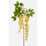 Grande branche de glycine artificielle NISSRINE avec fleurs, jaune, 145 cm