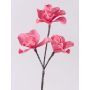 Magnolia artificiel VERONA, rose fuchsia, 40cm, Ø10-14cm