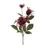 Branche décorative Chrysanthème MIRANE, rouge bourgogne, 70cm
