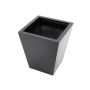 Cache-pot ORNELLO, noir, 50 x 45 x 45 cm