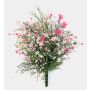 Fleur artificielle : gypsophile en buisson JARMIN sur tige, crossdoor, rose-fuchsia, 45 cm