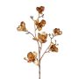 Branche de fleurs artificielles Magnolia JESTER, vieil or, 105cm