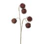 Branche artificielle Platane GLUNVI avec des fruits, aubergine, 45cm