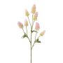 Branche artificielle de trèfle blanc TREVLA avec des fleurs, rose, 55cm