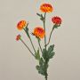 Chrysanthème artificiel RYON, orange, 70cm, Ø3-5cm