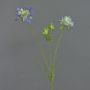 Scabiosa en tissu ANDIA, bleu-violet, 80cm, Ø8-10cm