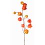 Fausse branche de physalis PERSEI avec fruits, orange, 80cm