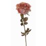 Rose artificielle NAJMA, vieux rose, 65cm, Ø10cm