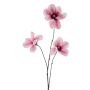 Branche artificielle Magnolia FLAVA, fuchsia-blanc, 85cm