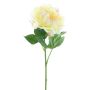 Fleur décorative Pivoine CORDOBA, jaune clair, 55cm
