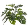 Philodendron Monstera Deliciosa artificiel NIALL, piquet, crossdoor, diff. inflammable, 45cm