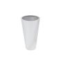 Cache-pot LEOPOLDO, argent, 69cm, Ø39cm