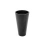 Cache-pot LEOPOLDO, noir, 69 cm, Ø 39 cm