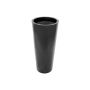 Cache-pot LEOPOLDO, noir, 110 cm, Ø 50 cm