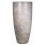Vase haut en céramique THORAN avec veinure, marron-blanc, 70cm, Ø32cm