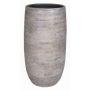 Vase à fleurs en céramique AGAPE avec veinure, blanc-marron, 60cm, Ø29cm