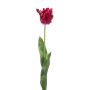 Tulipe perroquet déco LUNIA, rose vif, 70cm