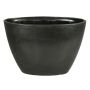 Pot en céramique pour orchidées RODISA, ovale, noir, 32x14,5x22,5cm
