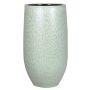 Vase décoratif en céramique ELIEL, moucheté, vert menthe-blanc, 45cm, Ø20cm