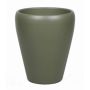 Vase conique pour orchidées NAZARABAD, céramique, vert olive mat, 17cm, Ø14cm