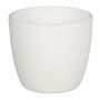 Pot pour plantes en céramique TEHERAN BASAR, blanc mat, 17cm, Ø19,5cm
