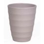 Cache-pot en céramique IZEH pour orchidées, gris mat, 17cm, Ø14cm