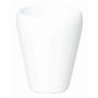 Vase conique pour orchidées NAZARABAD, céramique, blanc, 17cm, Ø14cm