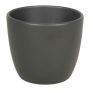 Pot en céramique pour plantes petit TEHERAN BASAR, anthracite mat, 6,5cm, Ø8,5cm