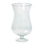 Vase coupe en verre KOFFI, avec pied, transparent, 30cm, Ø16cm