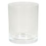 Porte-bougie MALI, en verre, transparent, 7,2cm, Ø6cm